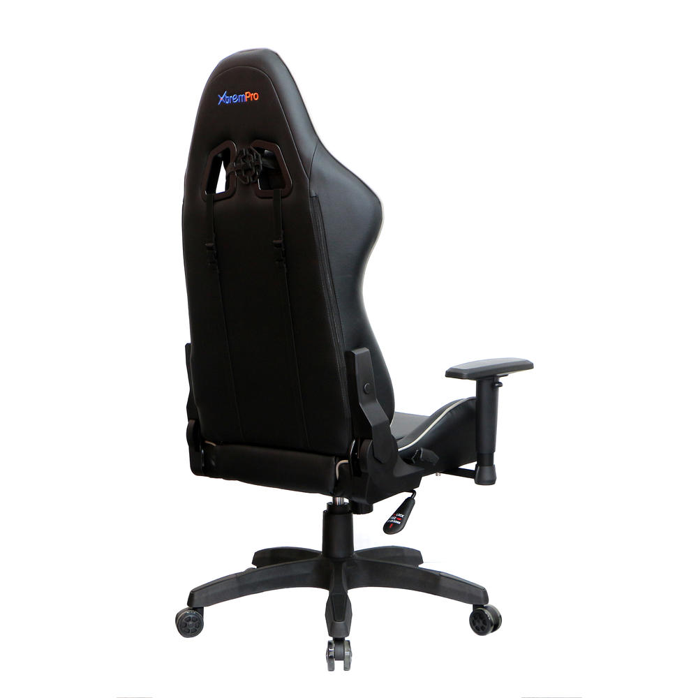 Xtrempro Gaming Chair Camo Black Neck and Lumbar Support Adjust 4D Armrest Tilt Lock System Class 4 Gas Lift 360° Casters
