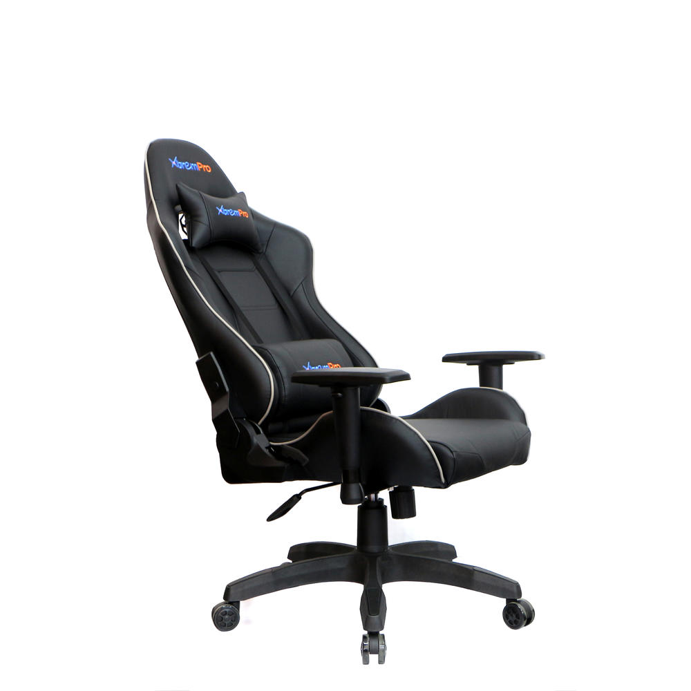 Xtrempro Gaming Chair Camo Black Neck and Lumbar Support Adjust 4D Armrest Tilt Lock System Class 4 Gas Lift 360° Casters