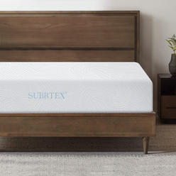 Subrtex 6 Inch Cooling Gel-Infused Memory Foam Mattress with Removable Cover Breathable Full Body Support Mattress in Box