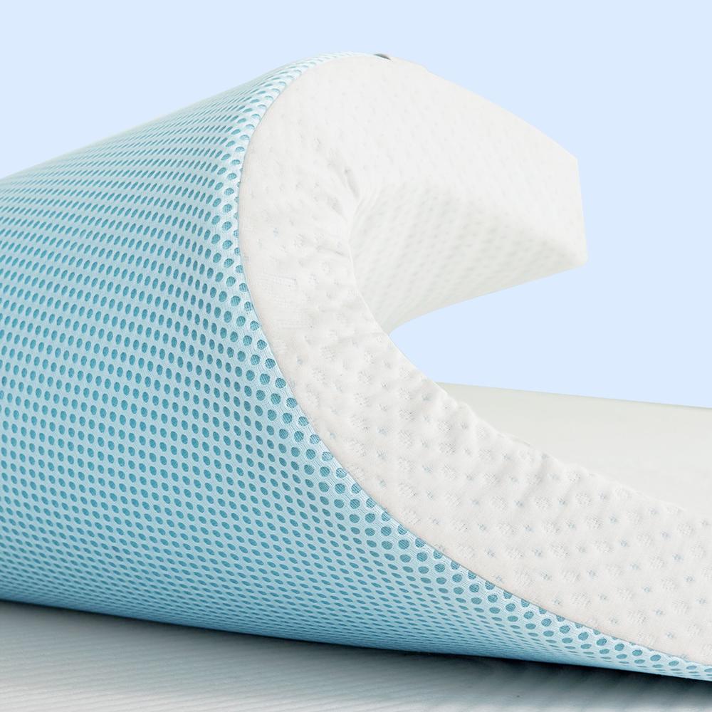 Subrtex 2 Inch Covered GelInfused Memory Foam Bed Mattress Topper