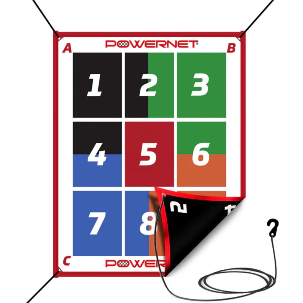 PowerNet Numbered Pitching Pad / Baseball and Softball Target (Net Not Included)
