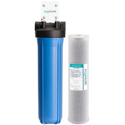 Aquasure Fortitude V Series | 20" High Flow Whole House 5 Micron Carbon Block Water Filter