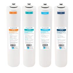 Aquasure Premier Series Complete 4 Stages Quick Change Filter Bundle with 100 GPD High Performance Reverse Osmosis Membrane