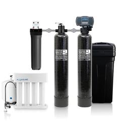 Aquasure Signature Elite Whole House Water Treatment System with 32,000 Grain Water Softener