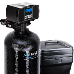 Aquasure Harmony Series 48,000 Grains Water Softener plus Iron Removal w/Aquatrol Digital Head and Premium Grade Fine Mesh Resin