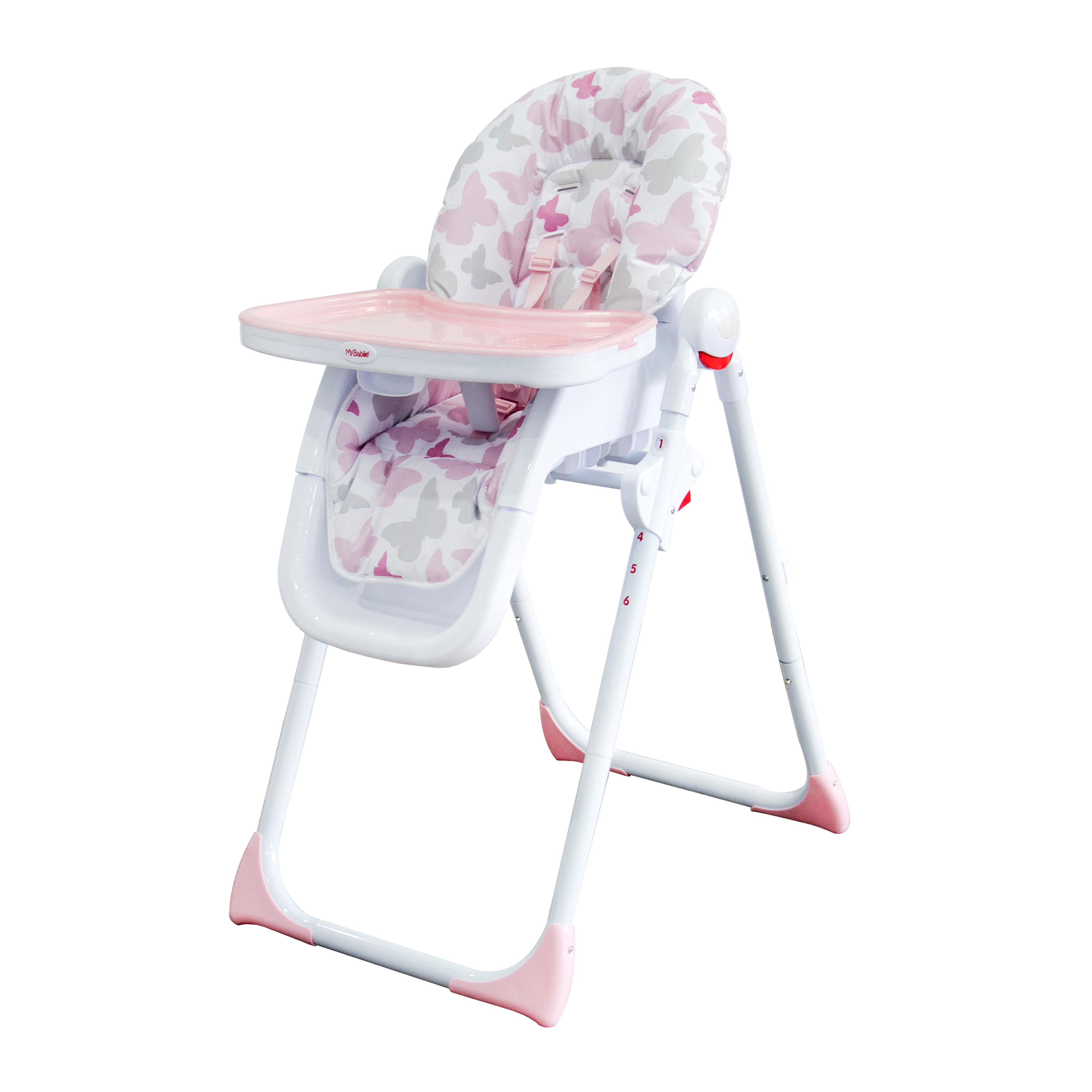 my babiie pink butterfly travel system