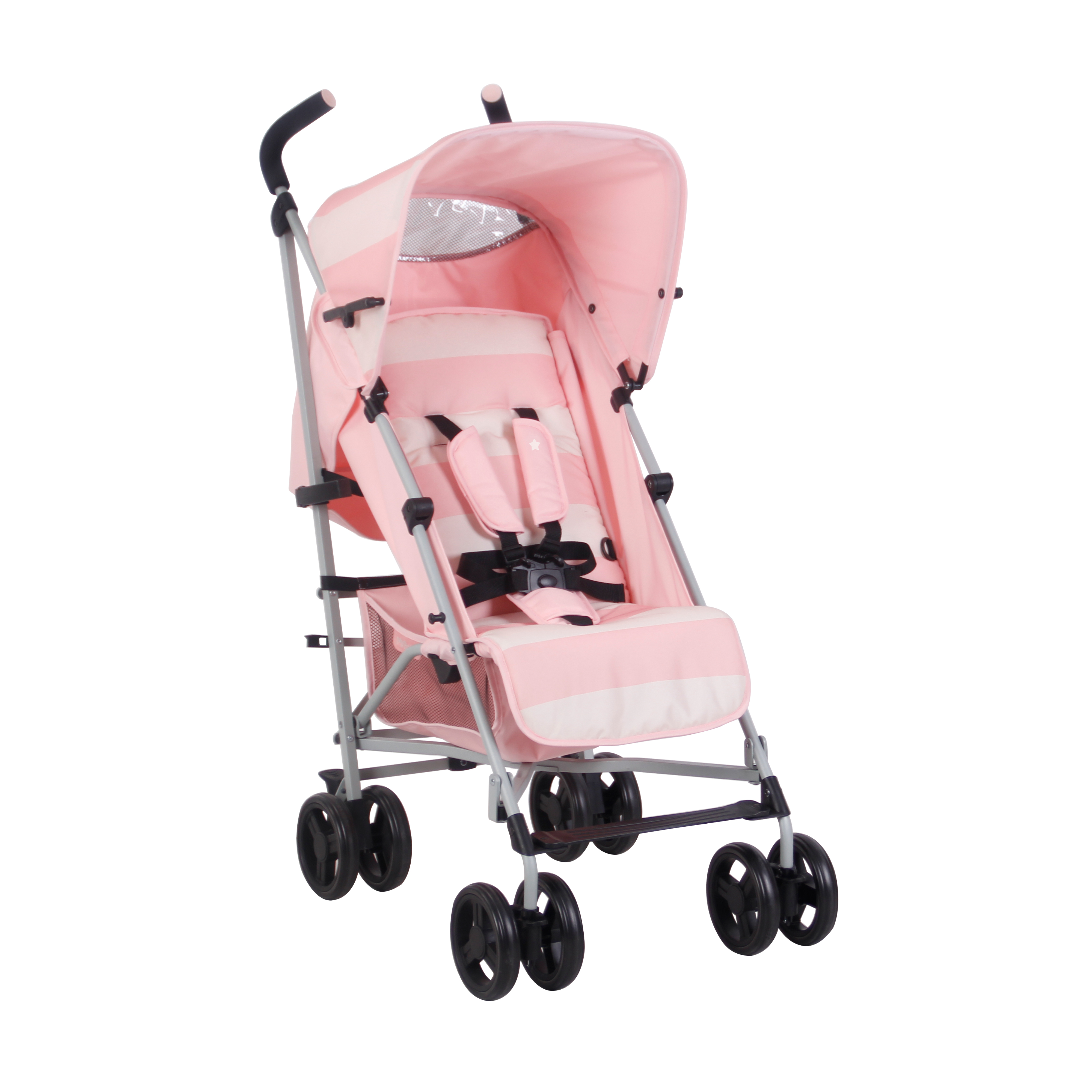 my babiie pink stripe stroller