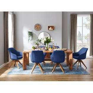 Art Leon Art Leon Classical Mid Century Modern Swivel Home Office Accent Arm Chair Desk Chair With Beech Wood Legs