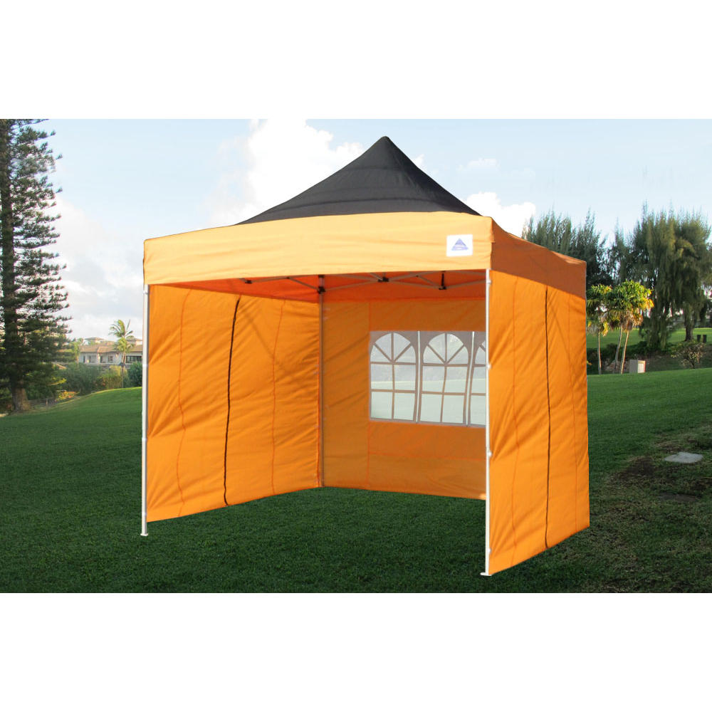Delta canopy 10x10 E Model Black Orange - Pop up 4 Wall Canopy Party Tent Gazebo Ez - By DELTA Canopies