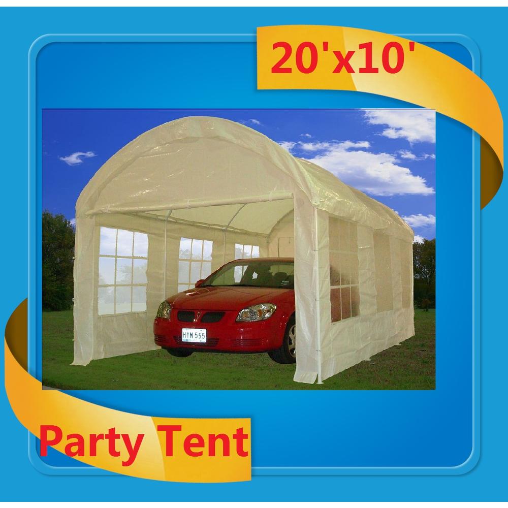 Delta canopy 20'x10' (Dome) PE Party Wedding Tent Canopy Shelter Carport - White