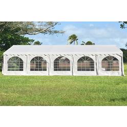 Delta canopy 32'x16' Budget PVC Party Tent White - Heavy Duty Wedding Canopy Shelter - By DELTA Canopies