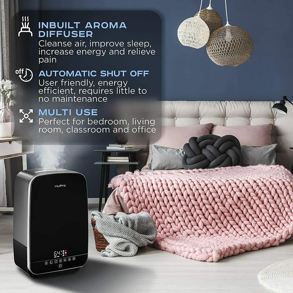 Hupro Humidifier for Large Room, Home, Humidifier for Bedroom - Large Capacity 5.5L - Warm & Cool Mist Humidifier