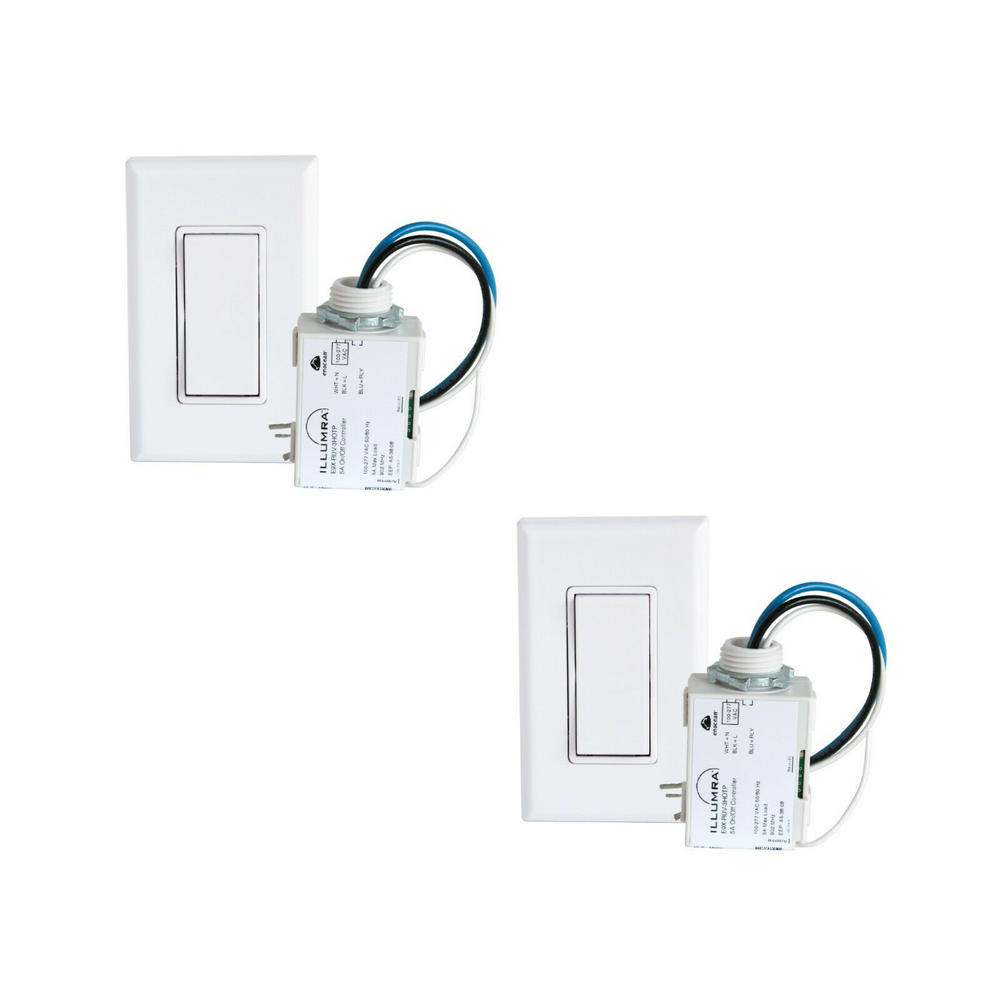 ILLUMRA ( 2 ) Basic Wireless Light Switch Kit NO BATTERIES NEEDED!!