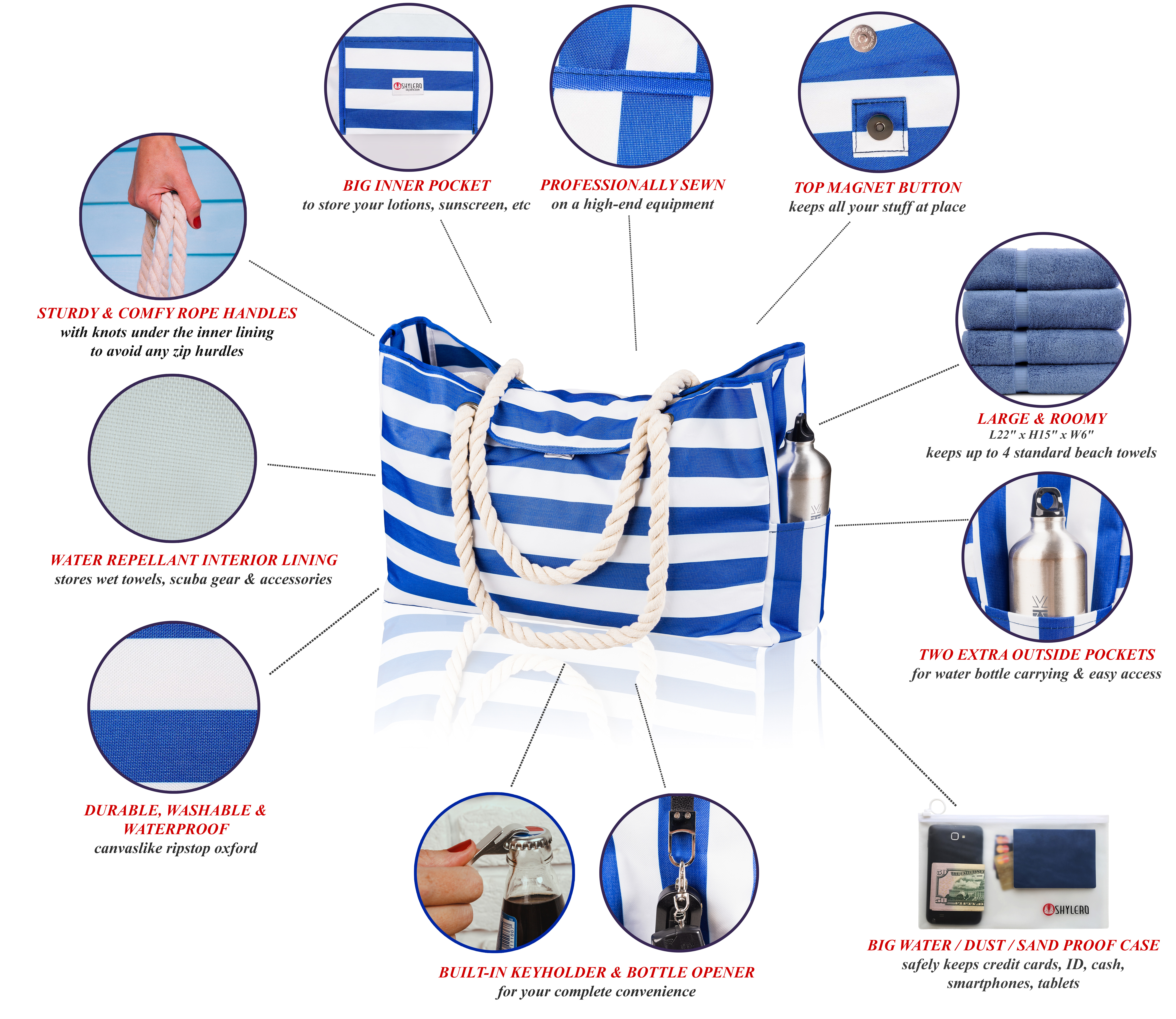 shylero beach bag xxl