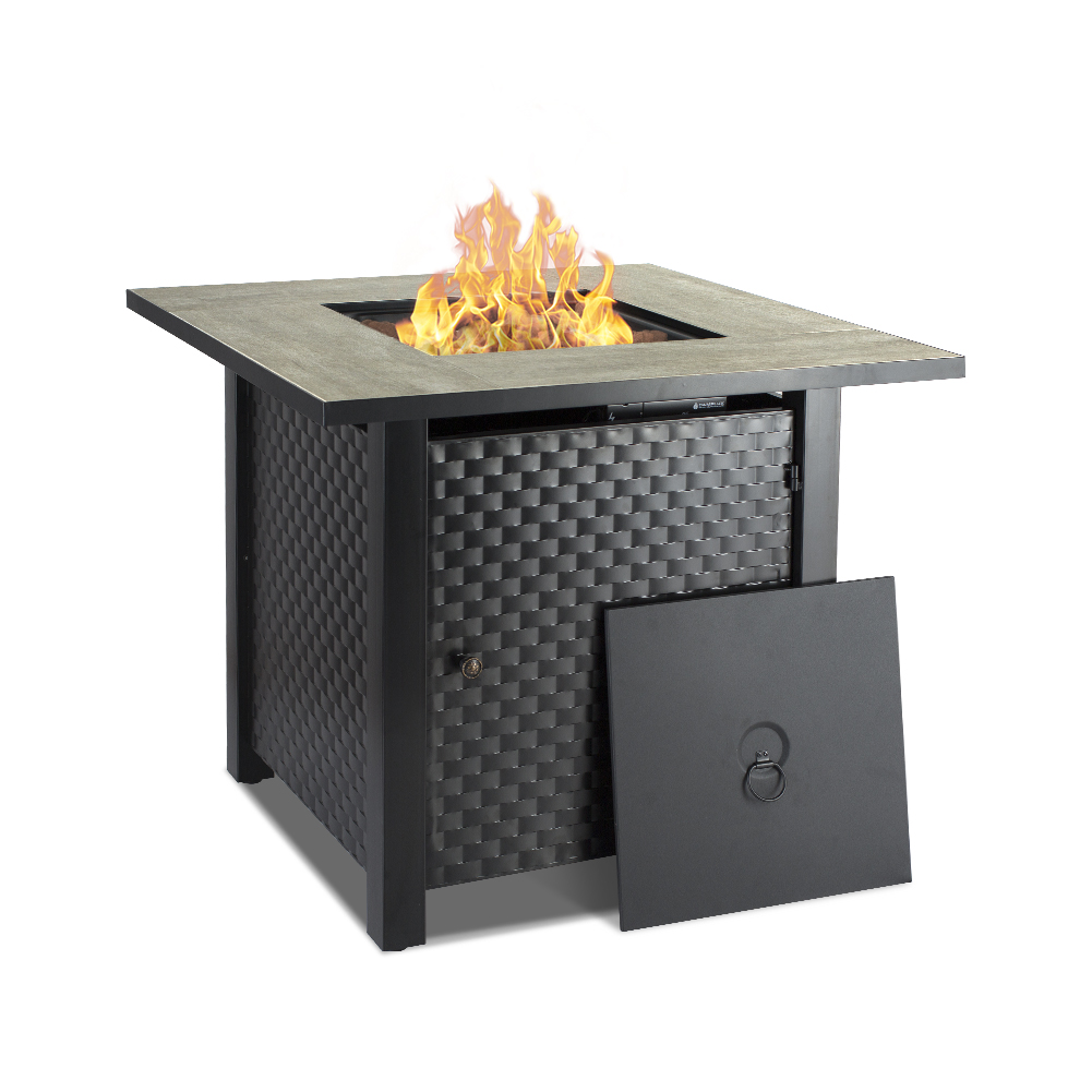 Ft30cb Camplux 30 In Propane Fire Pit, Lava Rock Fire Pit Table