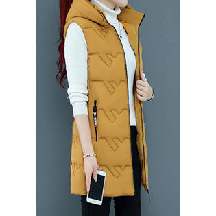 mid length puffer vest