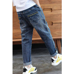 Zara Beez Kids Boys Cute Pocket Styling Relax Summer Outing Elastic Waist Denim Jeans