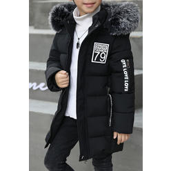 Zara Beez Kids Boys Autumn Winter Big Collar Warm Padded Jacket