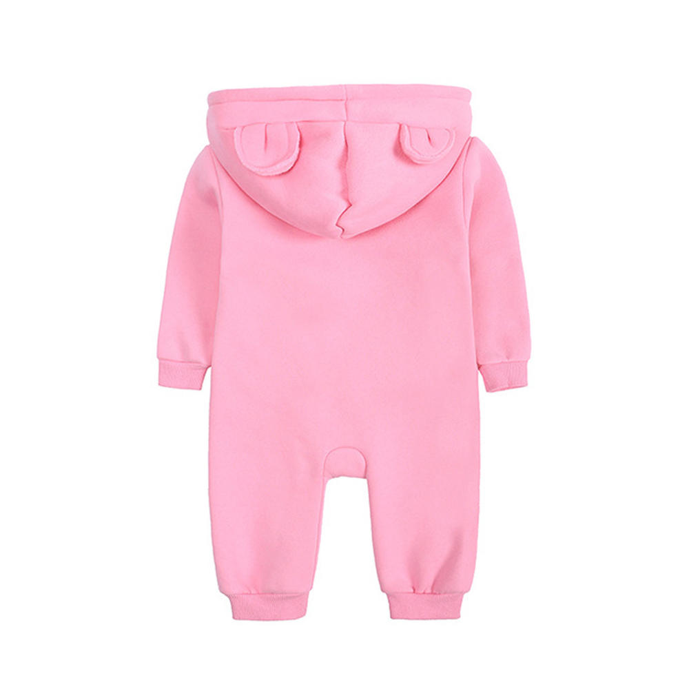 ZaraBeez Baby & Toddler Boys Warm Long Sleeve Hooded Neck Zipper Style Winter Romper