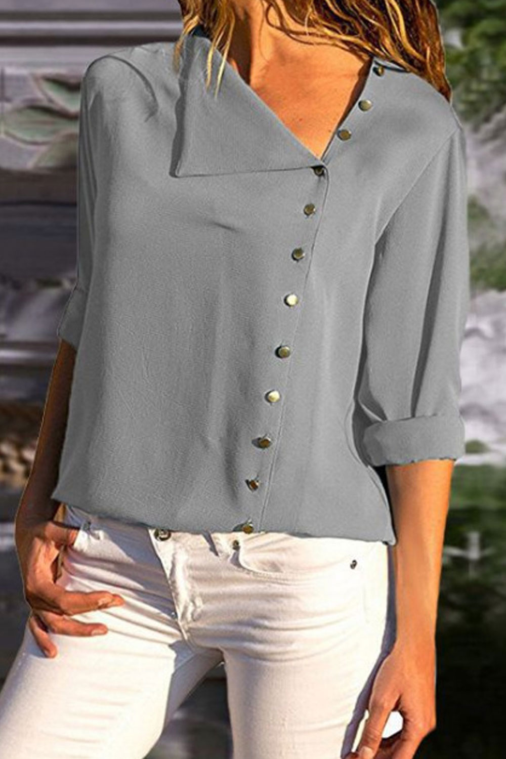 Side button shirt for girl clearance