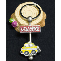 Zara Beez New York Stylish Car Modeling Lightweight Metal Constructed Souvenirs Keychain
