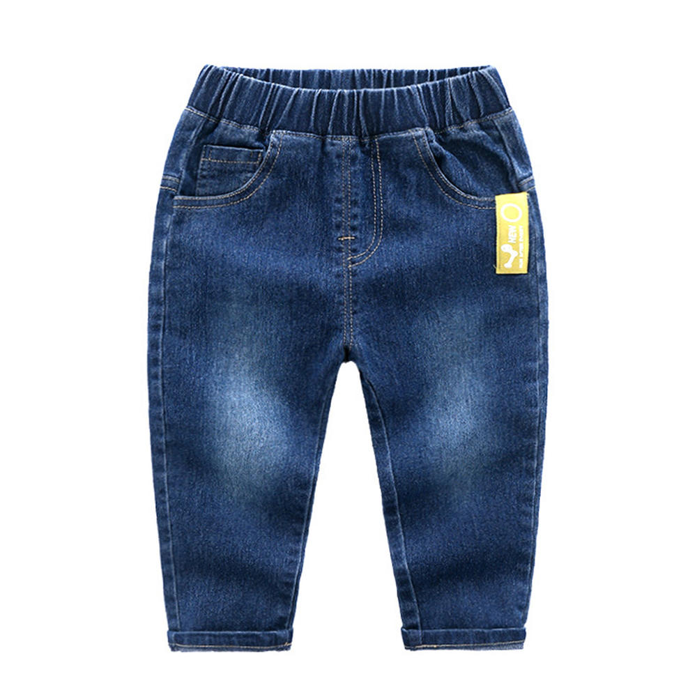 Zara Beez Toddler Baby Boys Elasticated Waist Solid Pattern Jeans