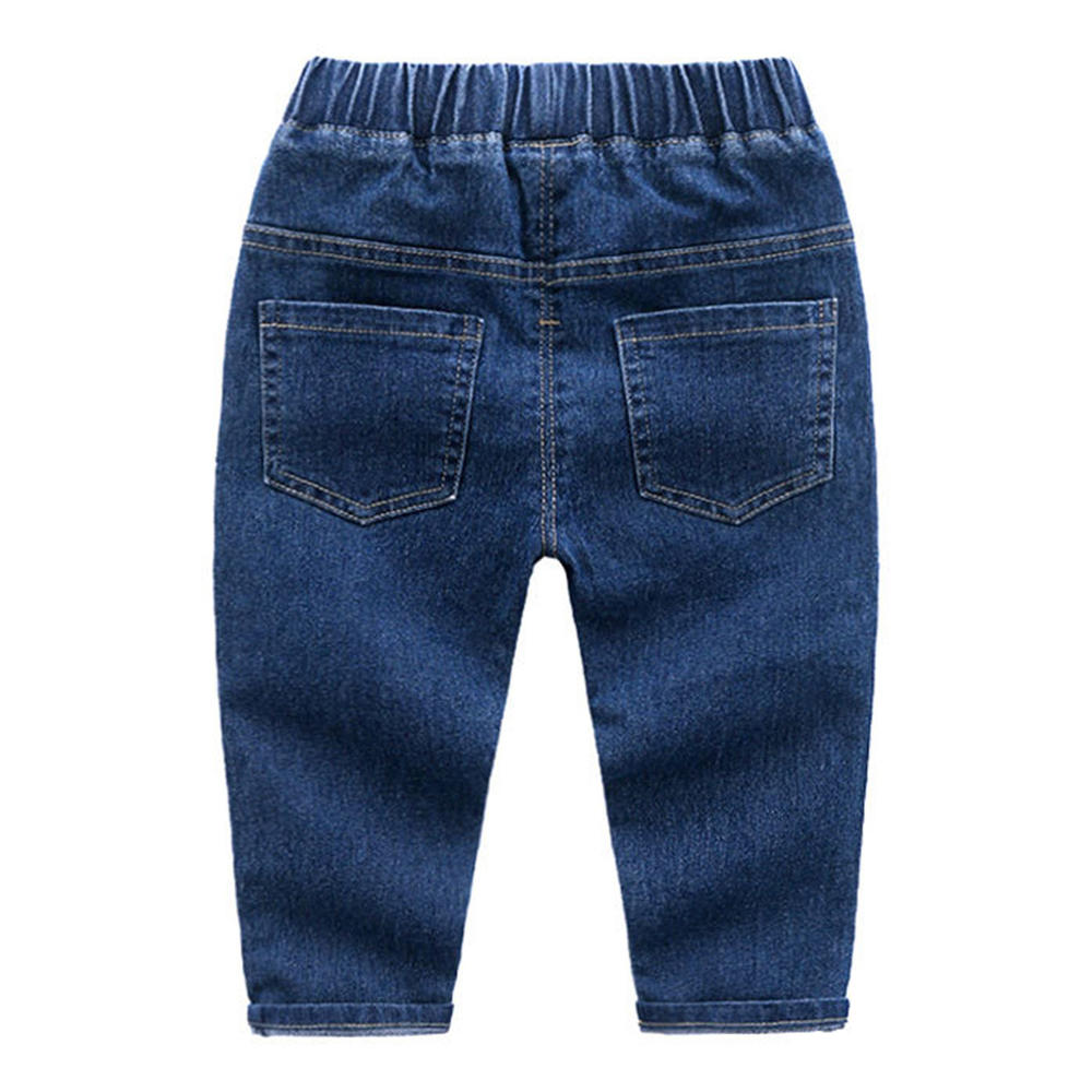 Zara Beez Toddler Baby Boys Elasticated Waist Solid Pattern Jeans