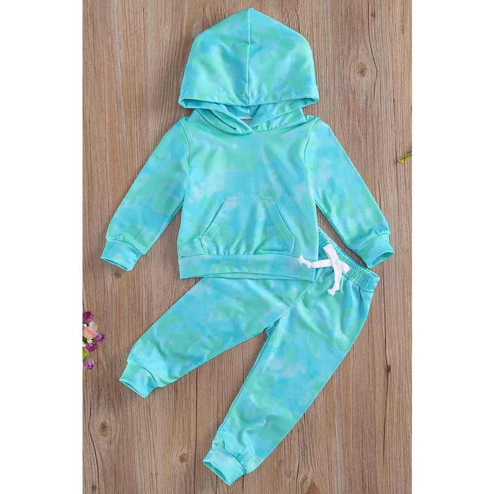 ZaraBeez Infants Hooded Neck Top Solid Bottom Outfit Set (C4788)
