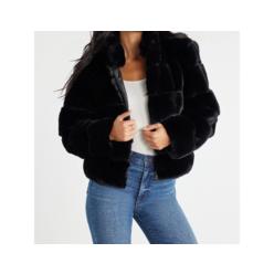 Sofia Jeans by Sofia Vergara Women's Faux Fur Chubby Winter Jacket