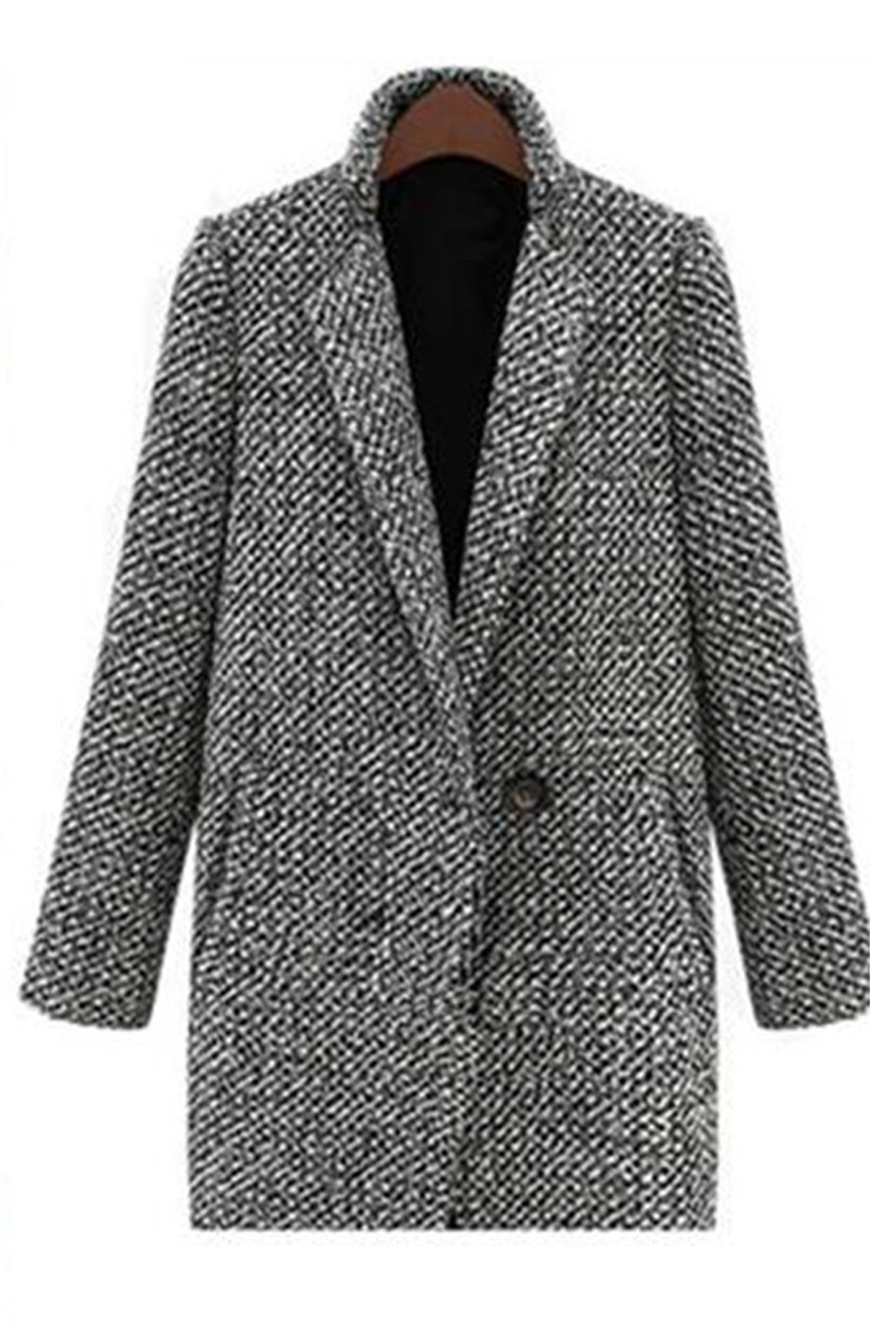 zara women's grey wool coat