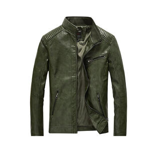 Zara green outlet leather jacket