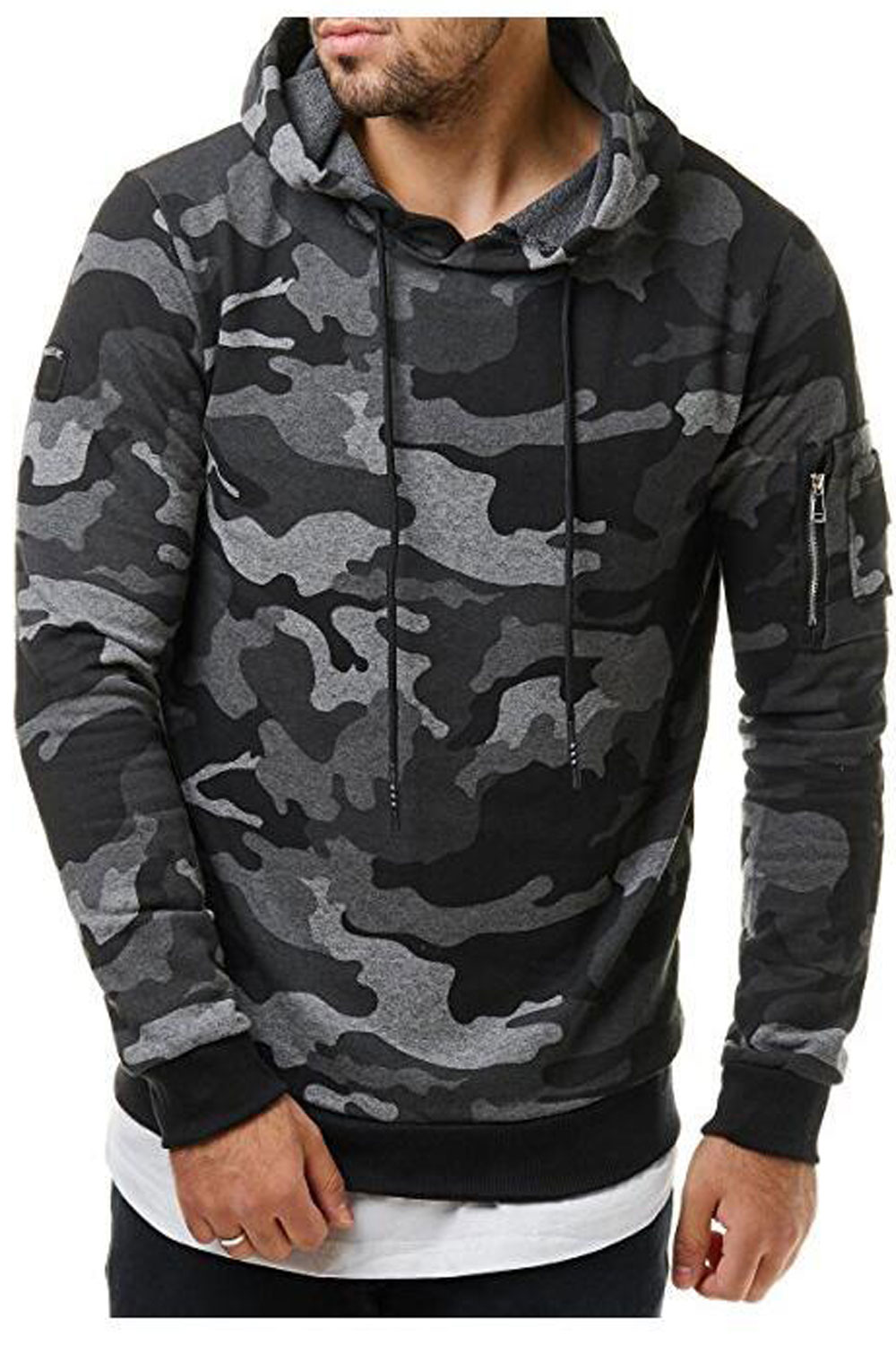 zara camo hoodie