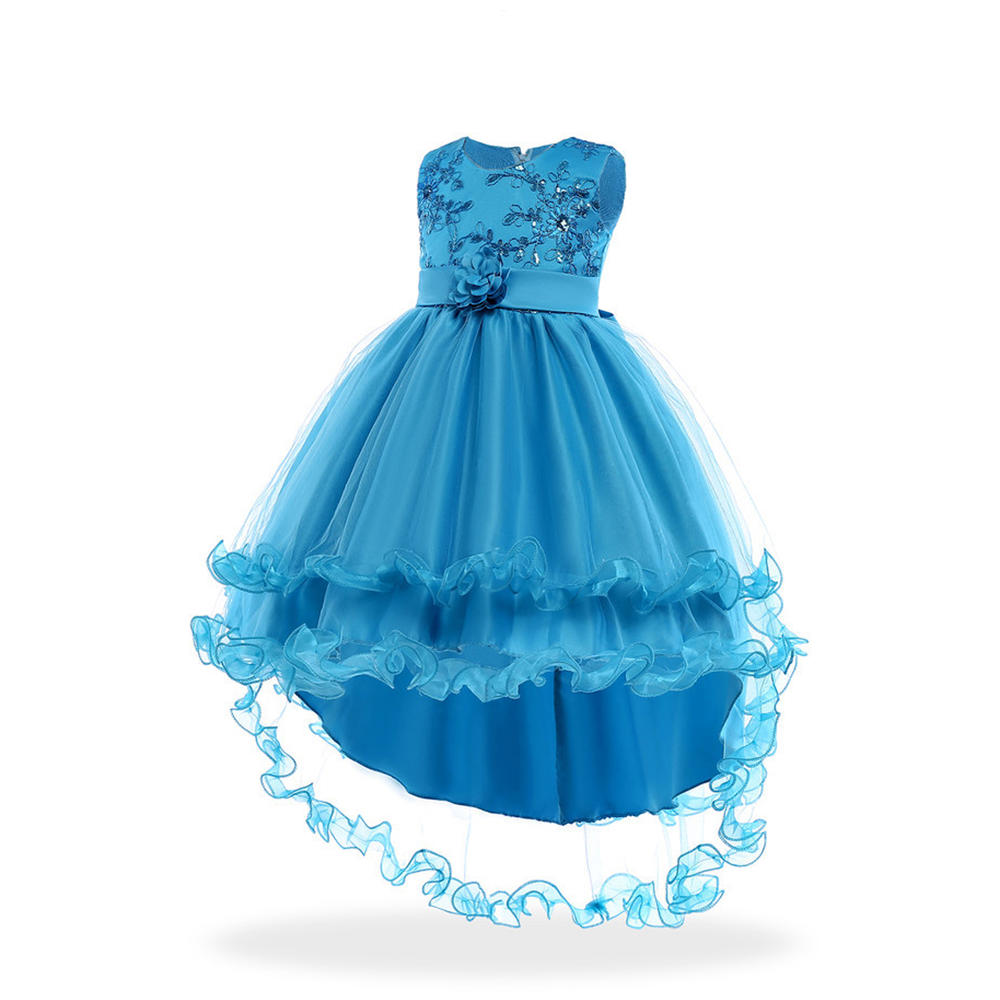 Zara Beez Kids Girls Lace Bust Flower Waist Party Dress