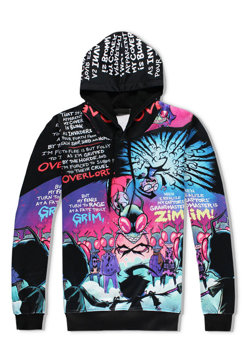 Zara Beez Men 3D Digital Printed Long Sleeve Fashion Hoodie