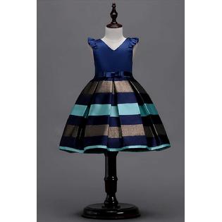Zara Beez Kids Baby Girls Sleeveless Silk Belt Swing Skirt Party Dress