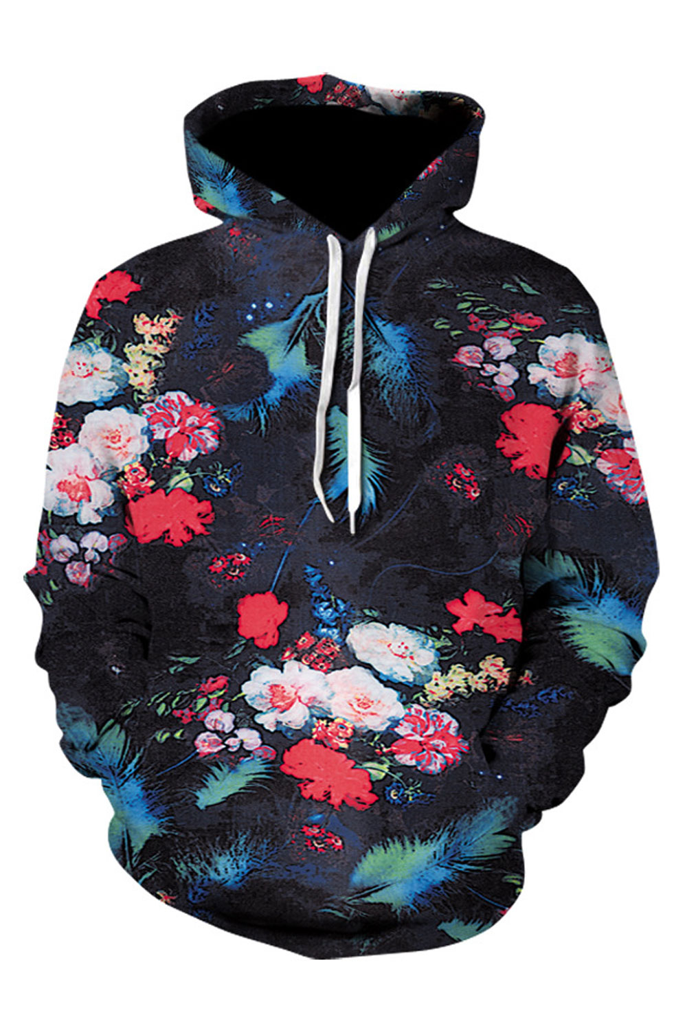 zara floral hoodie