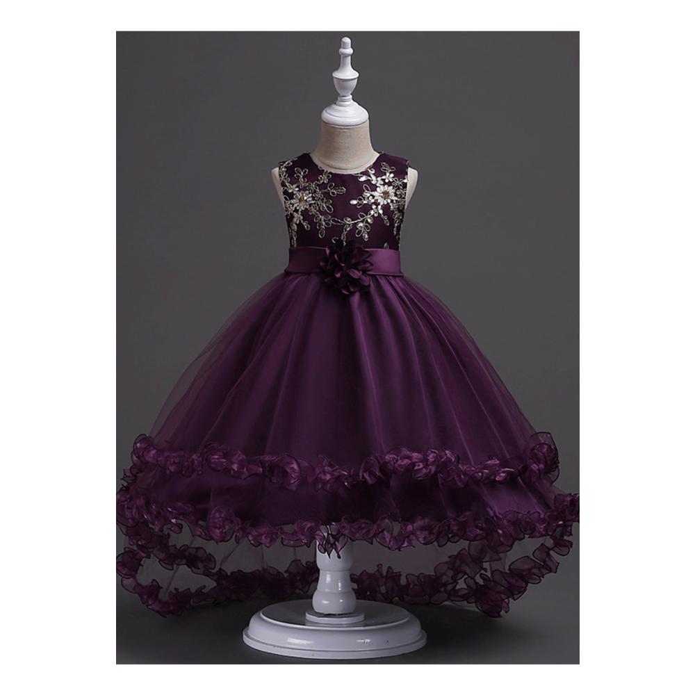 Zara Beez kids Girls Flower Waist Lace Bust Sleeveless Party Dress