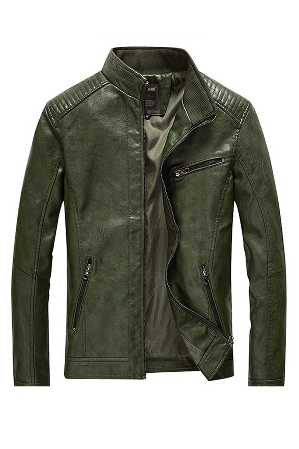 ★24-25FW新作★threetimes★Ben leather jacket Vintage Global Identity G-III Men's Size L Brown Leather