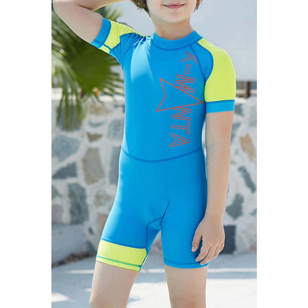 Zara Beez Kids One Piece High Neck Graphic Swimwear