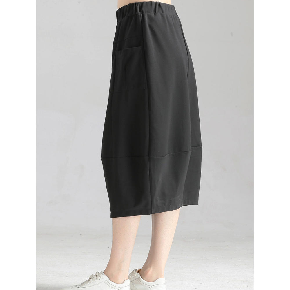 Zara Beez Women Comfortable Elastic Waist Loose Skirt