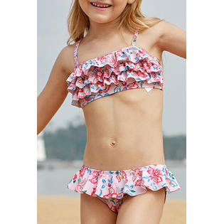 Zara Beez Kids Girls Two Piece Floral Fashion Swimwear Set