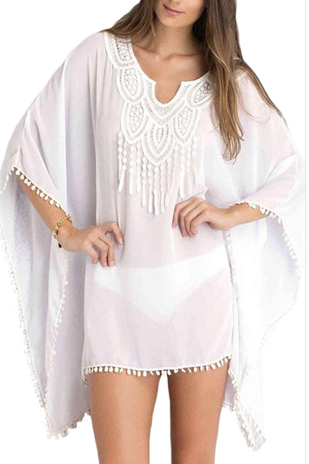 zara white beach dress