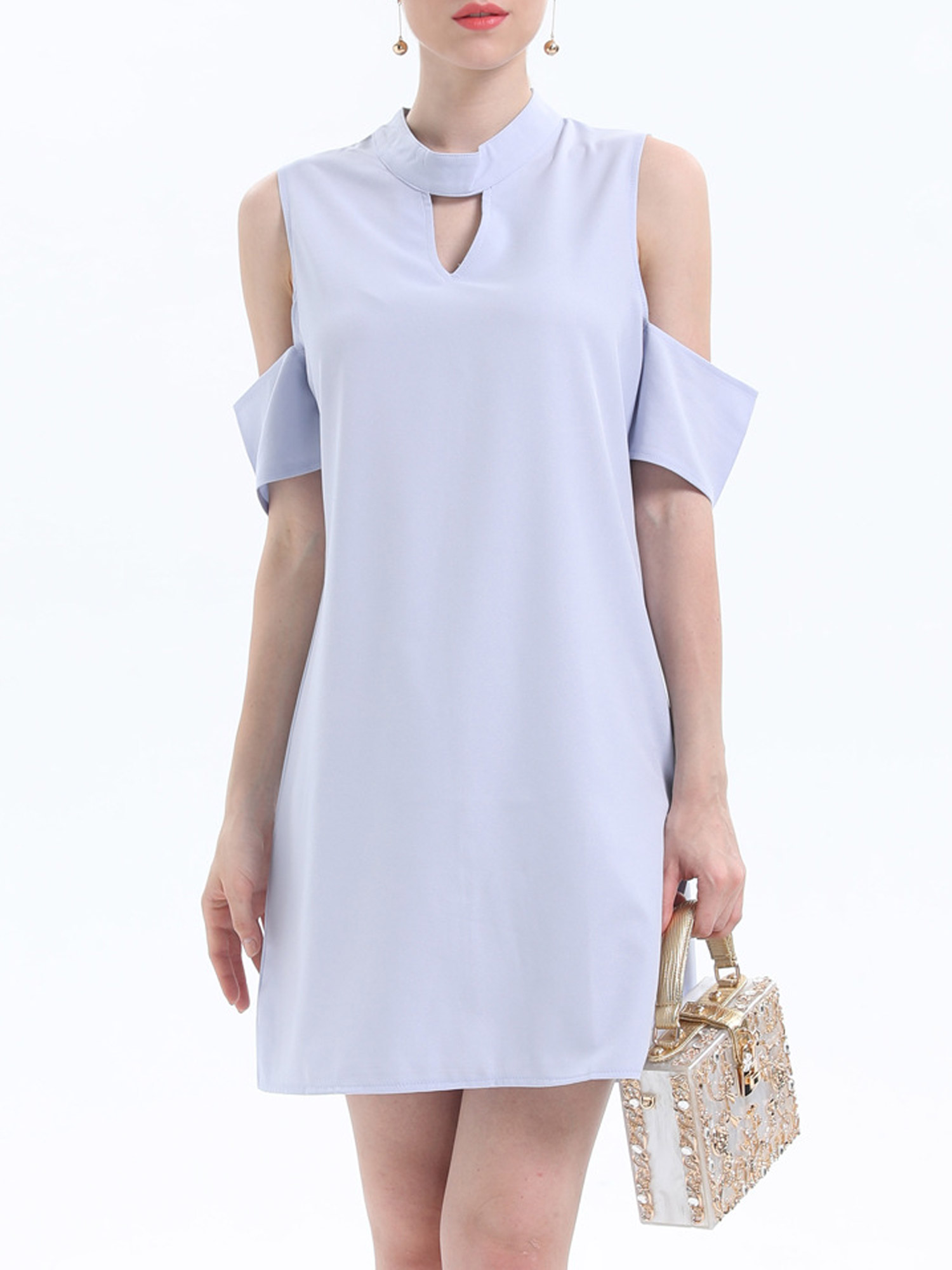zara cold shoulder dress