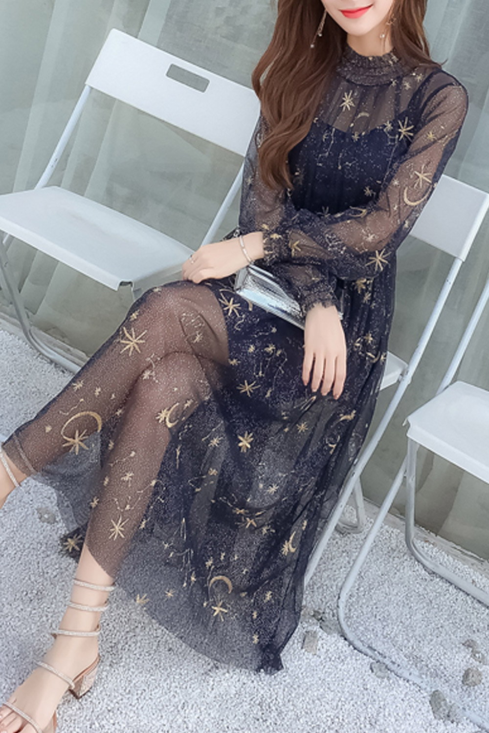 zara see through dress