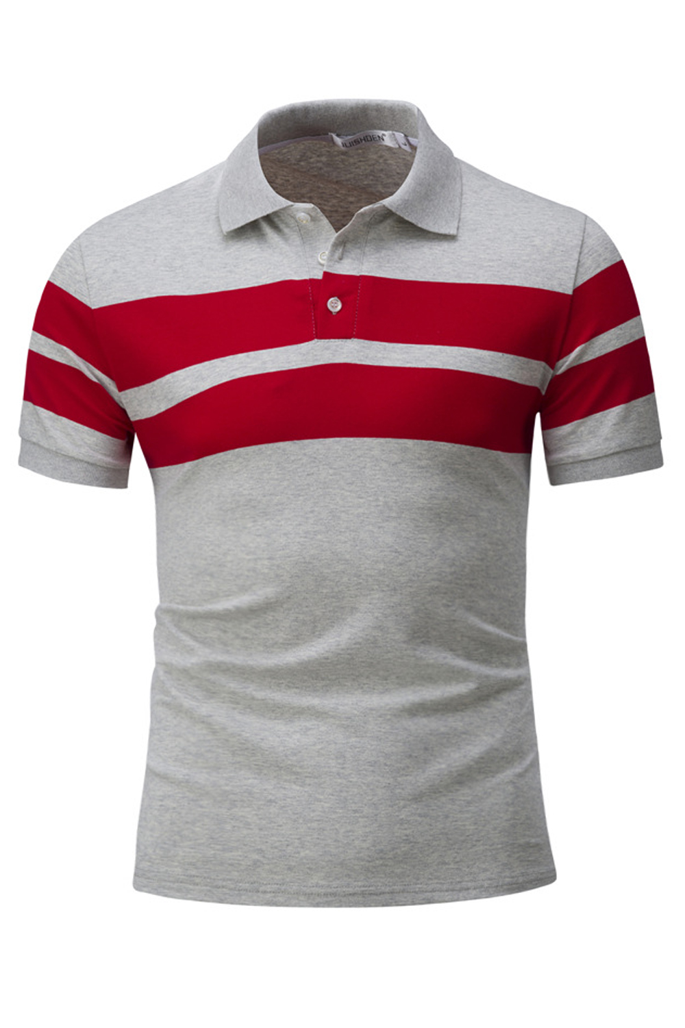 Striped collar t shirt clearance