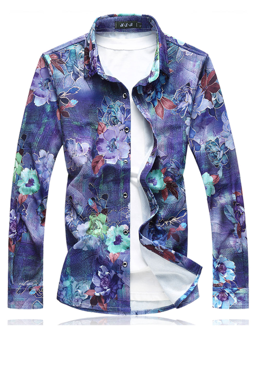 toediening plus mini Zara Beez Men Cool Flower Design Collar Neck Shirt