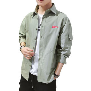 chinese dress ladies Cotton Silk Loan Loose-Fit Open Collar Shirt M main image 0