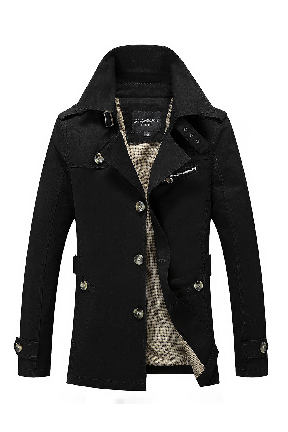 ZaraBeez Men Thick Buttons Warm Winter Jacket