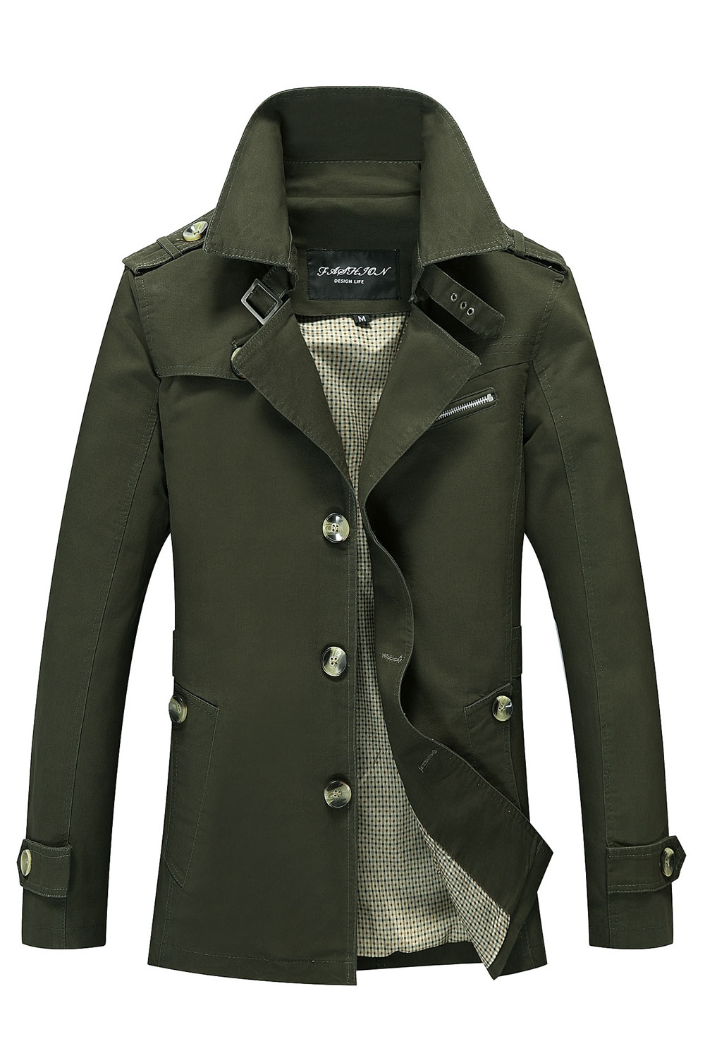 ZaraBeez Men Thick Buttons Warm Winter Jacket