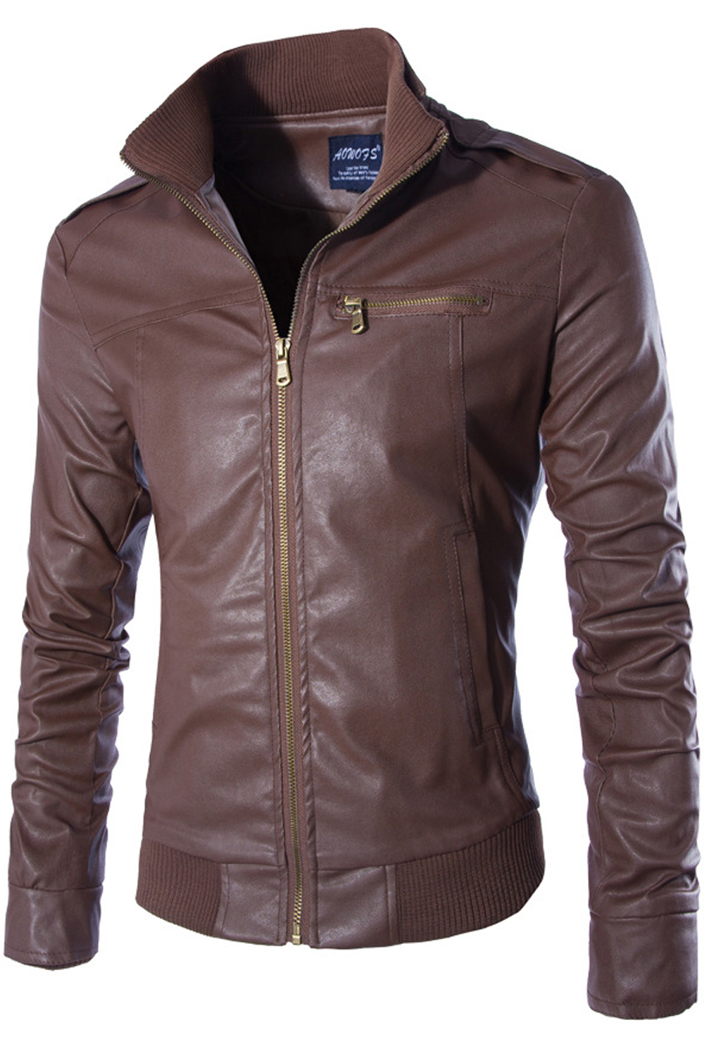 zara man leather jacket